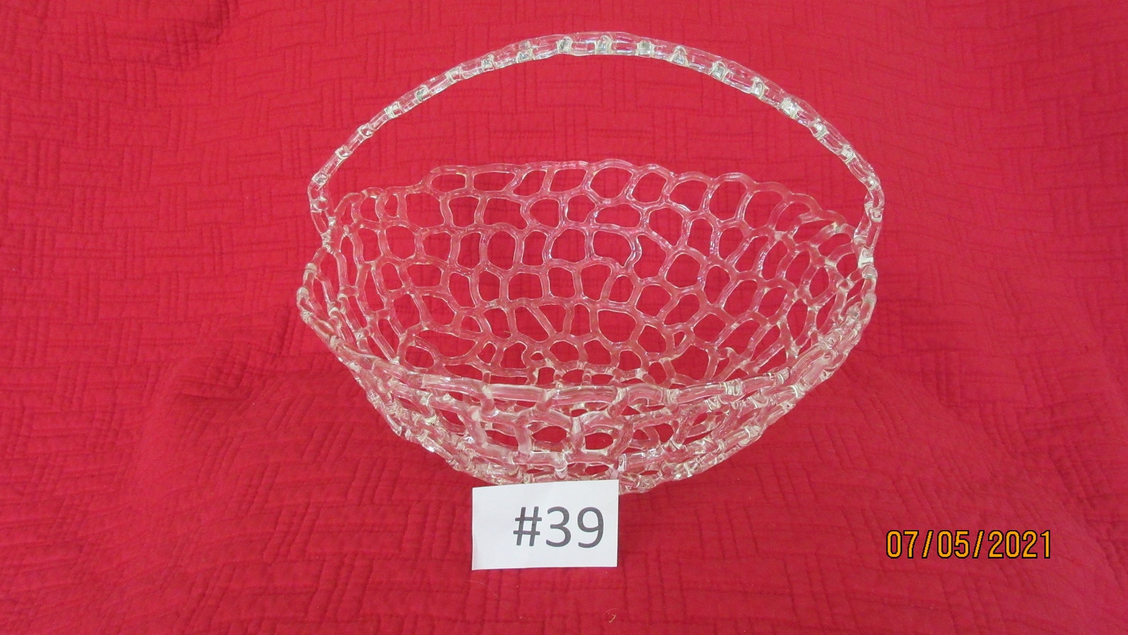 Unique Glass Lace Bowl With Fixed Handle. Etsy