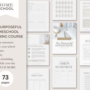 Effortless Homeschool Planner Kit: Printable Pages, Chore Chart, How-To Course, Teacher Tools, Academic Planner, Plan your School Year