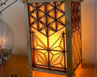 Tischlampe im Japandi-Stil