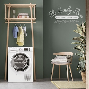 Ultimate Laundry Room SVG design set - 6 Elements - Washing machine decals - Cricut, home decor labels
