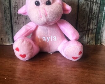 personalized valentine plush