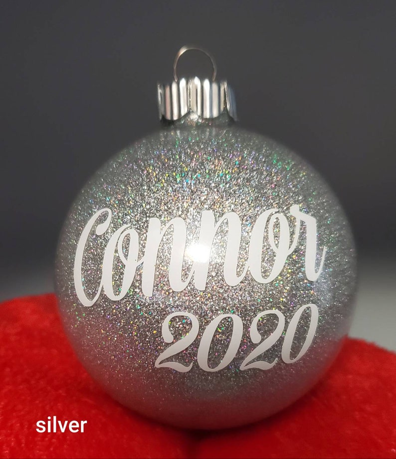 Dated Christmas Ball Family Ornaments Ball Christmas Etsy