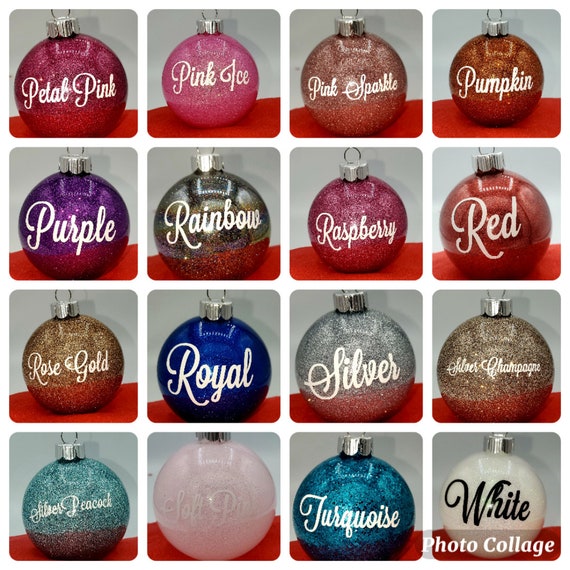90 Assorted Plastic Ornaments For Christmas Personalized Photo