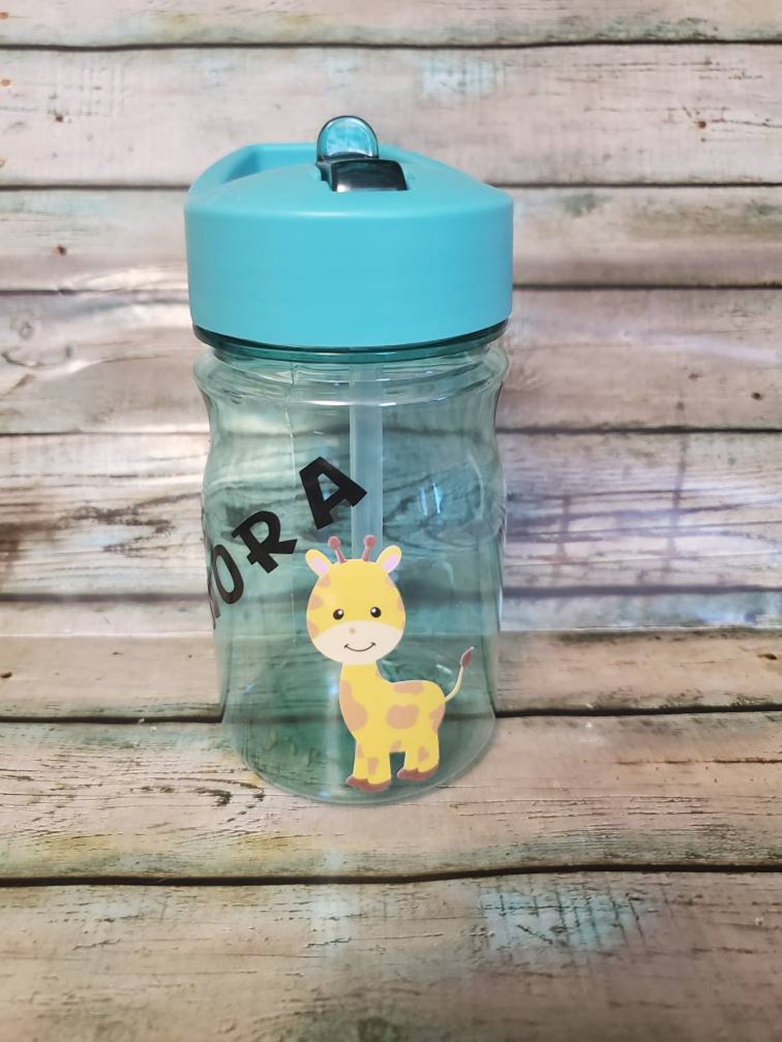 Giraffe Water Bottle Personalized Giraffe Water Bottle Etsy