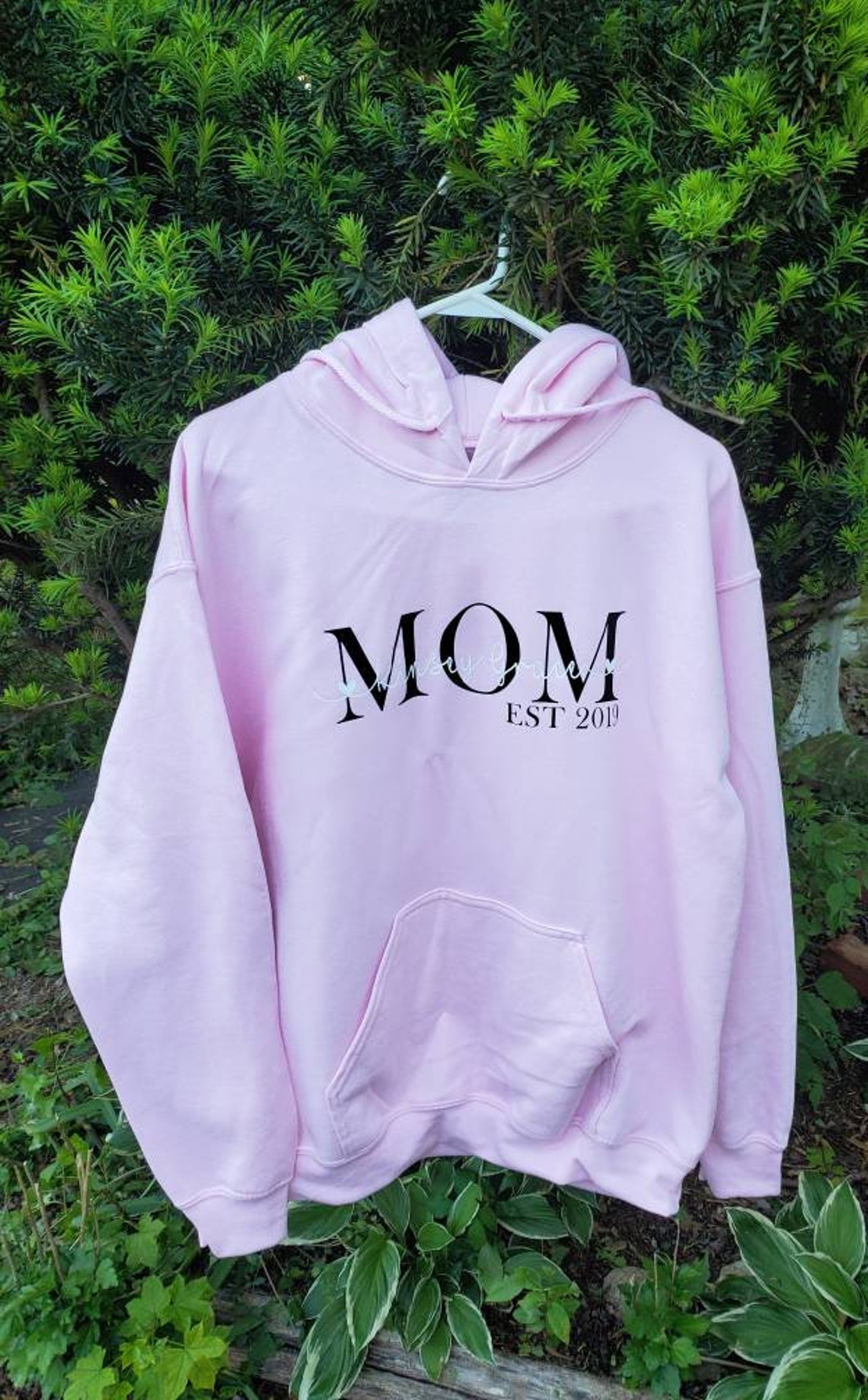 Mom Hoodie Personalized Mom Sweatshirt Mother's Day Etsy