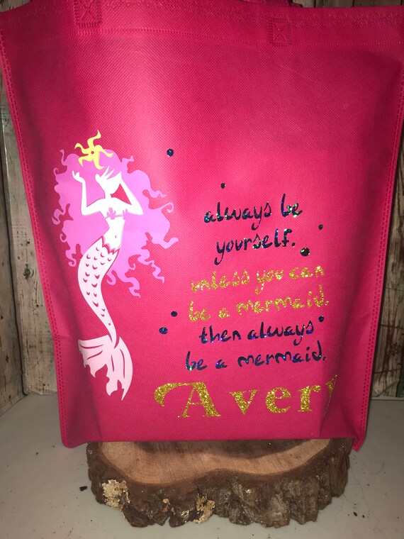 Personalized Trick or Treat Tote, Mermaid Halloween Tote