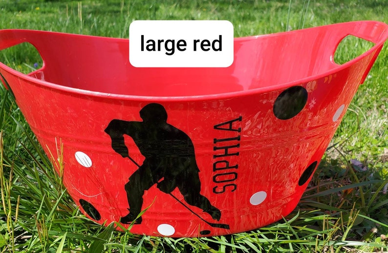 Hockey Easter Basket Personalized Easter Basket Toy Bucket Etsy