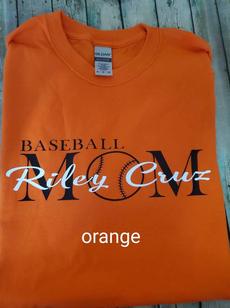 Baseball Mom Tshirt Personalized Baseball Mom Shirt Etsy