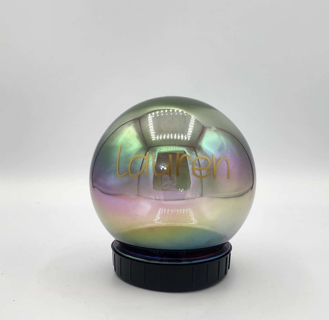 Personalized Crystal Ball Shaped Candy Container Halloween Etsy