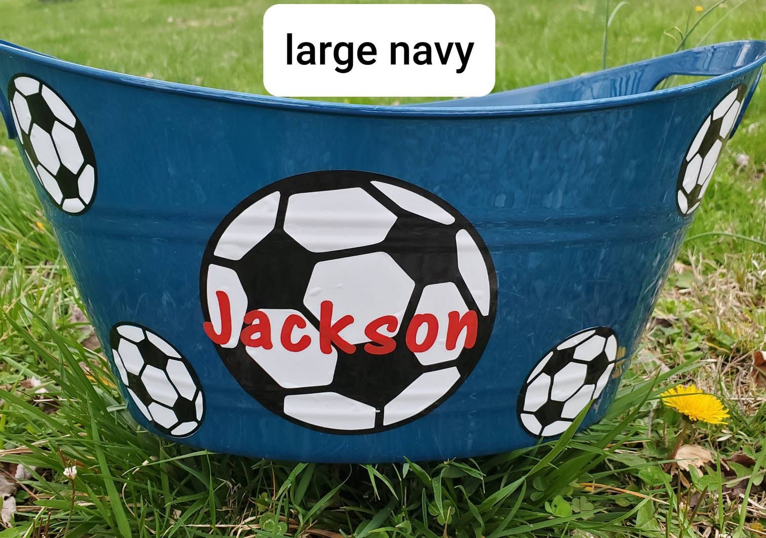 Soccer Easter Basket Personalized Easter Basket Toy Bucket Etsy