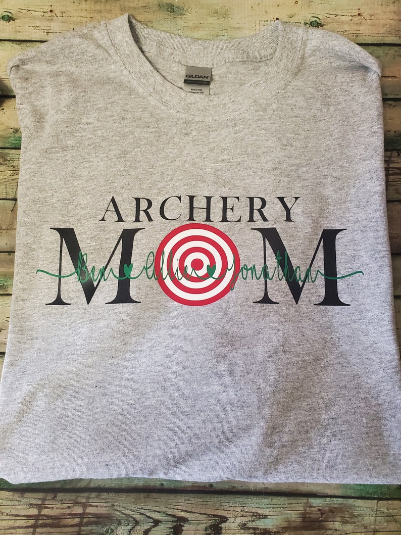 Archery Mom Tshirt Personalized Archery Mom Shirt Etsy