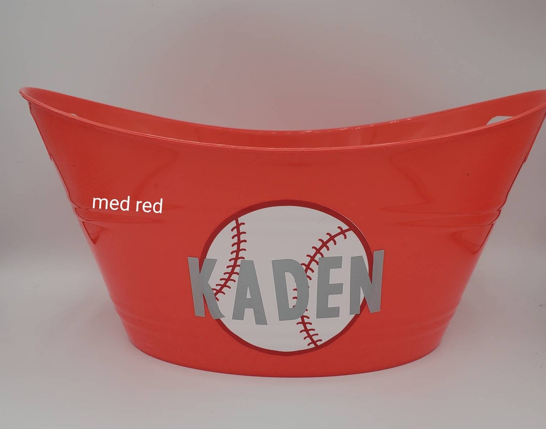 Baseball Easter Basket, Personalized Easter Basket, Toy Bucket, Gift
