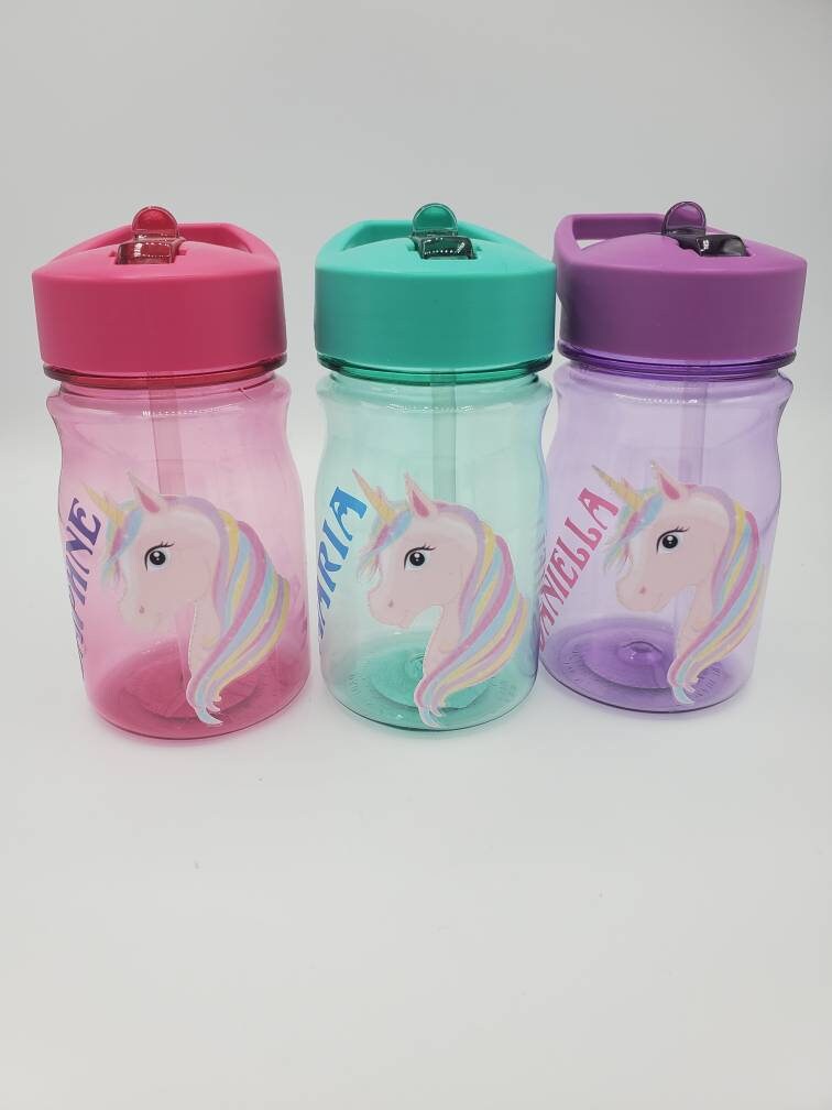  Unicorn Water Bottles for Girls Personalized Water Bottles for  Kids, Decorate Your Own Water Bottle Baseball Cap with 18 Sheets of Unicorn  Stickers and Glitter Gems Gifts for Girls 6-12 Year