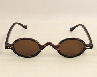 Alexis Faux Tortoiseshell  Small Oval  Sunglasses  1930s 1940s style  UV400