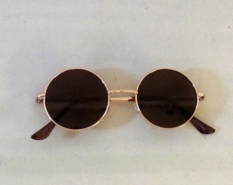 Marie Gold round  Sunglasses  1930s 1940s style  UV400