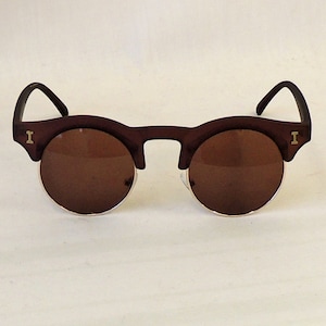 Retro Sunglasses | Vintage Glasses | New Vintage Eyeglasses     Greta Brown  Round  Sunglasses  1930s 1940s style  UV400  AT vintagedancer.com