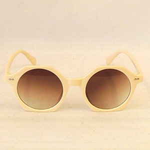 Melissa Light Beige  Retro 1940s  Sunglasses  1930s 1940s style  UV400