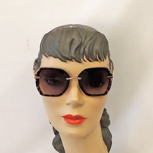 Gina Faux Tortoiseshell  Retro Sunglasses 1970&#39;s 1980s Vintage style UV400