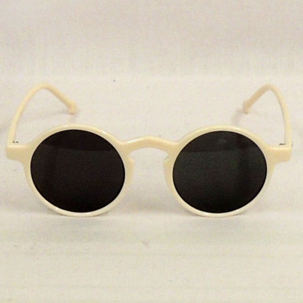 Norma Beige round Sunglasses  1920s 1930s style  UV400