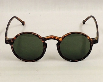 Lunettes de soleil rondes effet écaille de tortue Norma années 1920 style années 1930 UV400