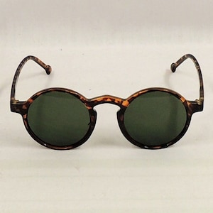 Norma Faux Schildpatt runde Sonnenbrille 1920er 1930er Jahre Stil UV400