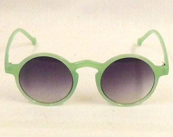 Norma Jade Green round Sunglasses  1920s 1930s style  UV400