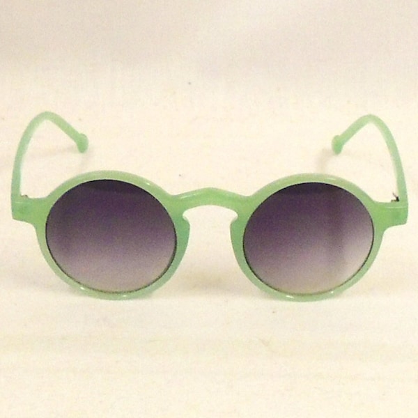 Lunettes de soleil rondes Norma vert jade années 1920 style années 1930 UV400