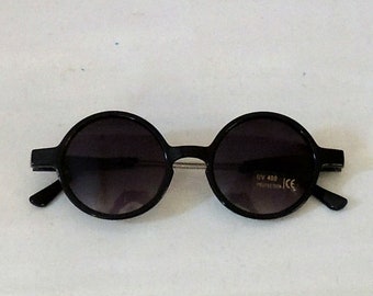 Lunettes de soleil rondes Dorothy Black années 1930 style années 1940 UV400