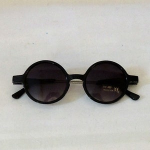 Dorothy Black round Sunglasses  1930s 1940s style  UV400