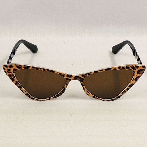 Peggy  Leopard print  Cats eye  Sunglasses  1950s style  UV400