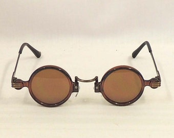 Petites lunettes de soleil rondes art déco Ethel Brown, style années 1920 et 1930 UV400