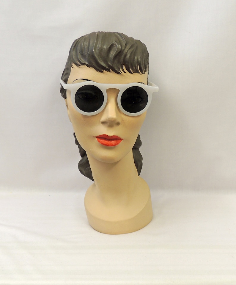 Retro Sunglasses | Vintage Glasses | New Vintage Eyeglasses Light Grey Marlene Sunglasses 1930s 1940s style UV400 $21.63 AT vintagedancer.com