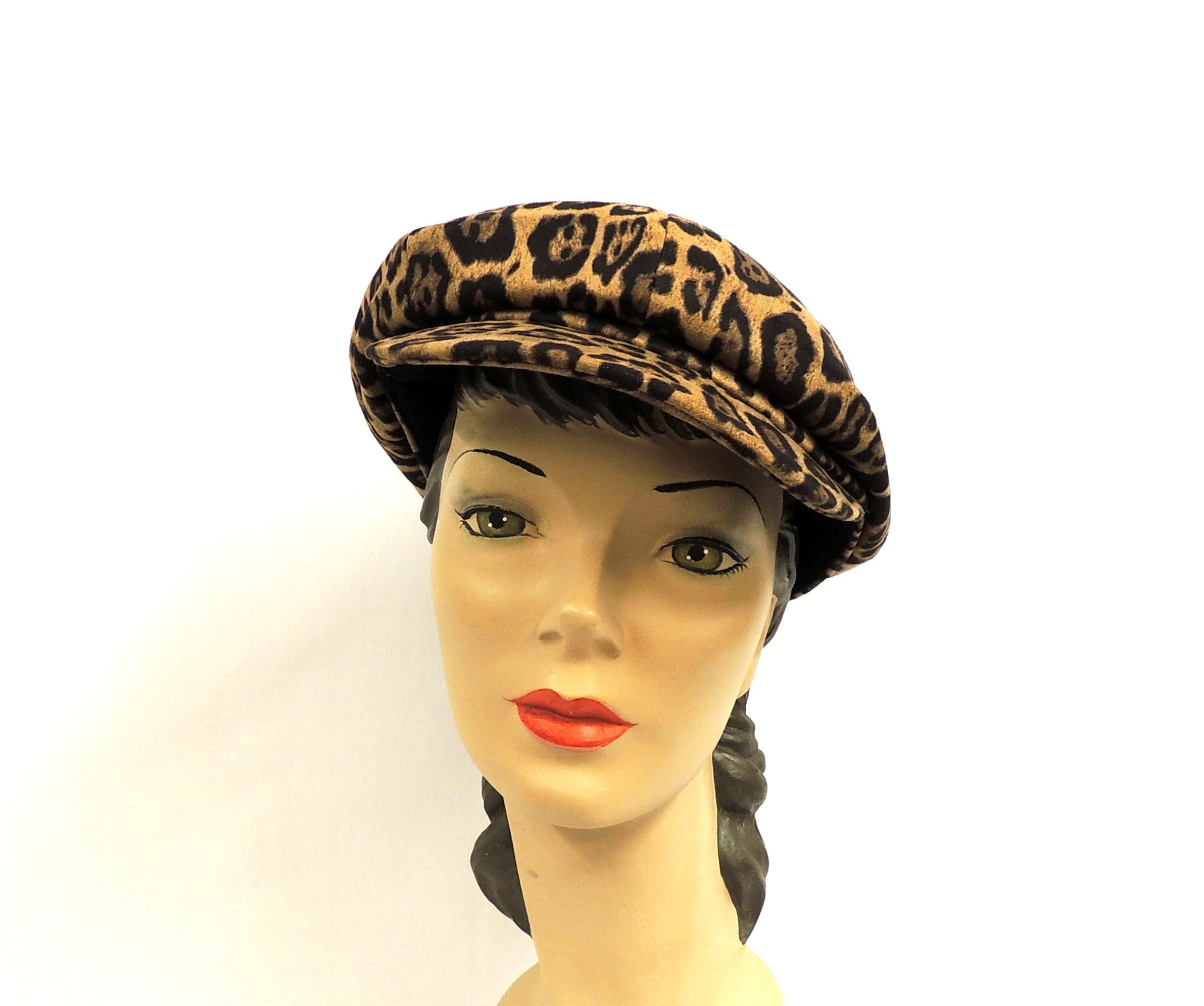 BLACKBLONDの8287 Logo Leopard Newsboy Cap 8287 Logo Leopard Newsboy Cap (Brown) - BLACKBLOND | 60
