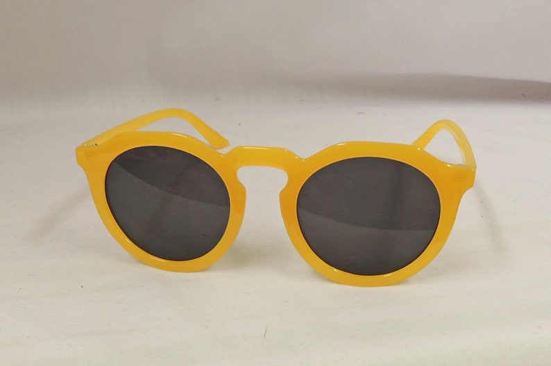 Nora Sunglasses Mustard Yellow 1930s 1940s style UV400 image 1