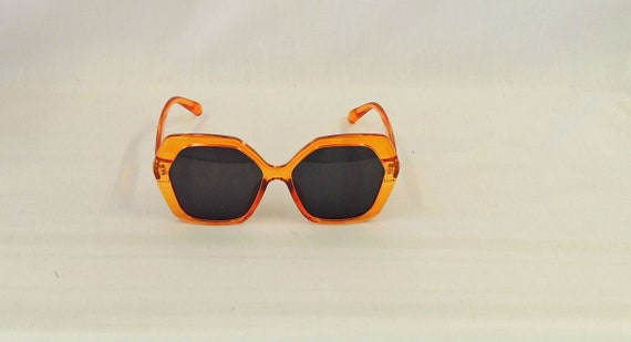 Vintage Oversized Square Orange Womens Sunglasses Brand Designer Big Frame  Cut Out Sun Glasses Fashion Summer