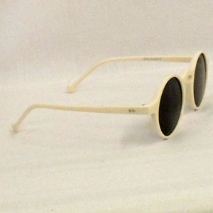 Norma Beige round Sunglasses 1920s 1930s style UV400 image 3