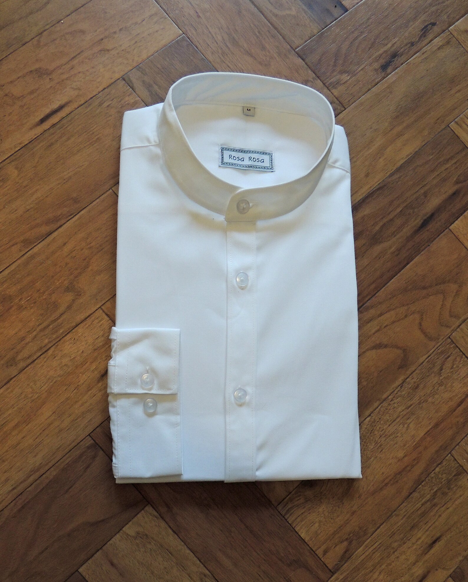 thumbnail image 2 of The Original Collarless Shirt Company Grandad Button-Up – Men's Regular Fit, Cotton 2 of 3