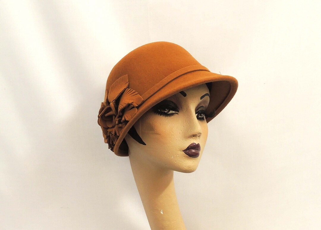 Rusty Tan Burned Orange Vintage Style 1920 display picture 3