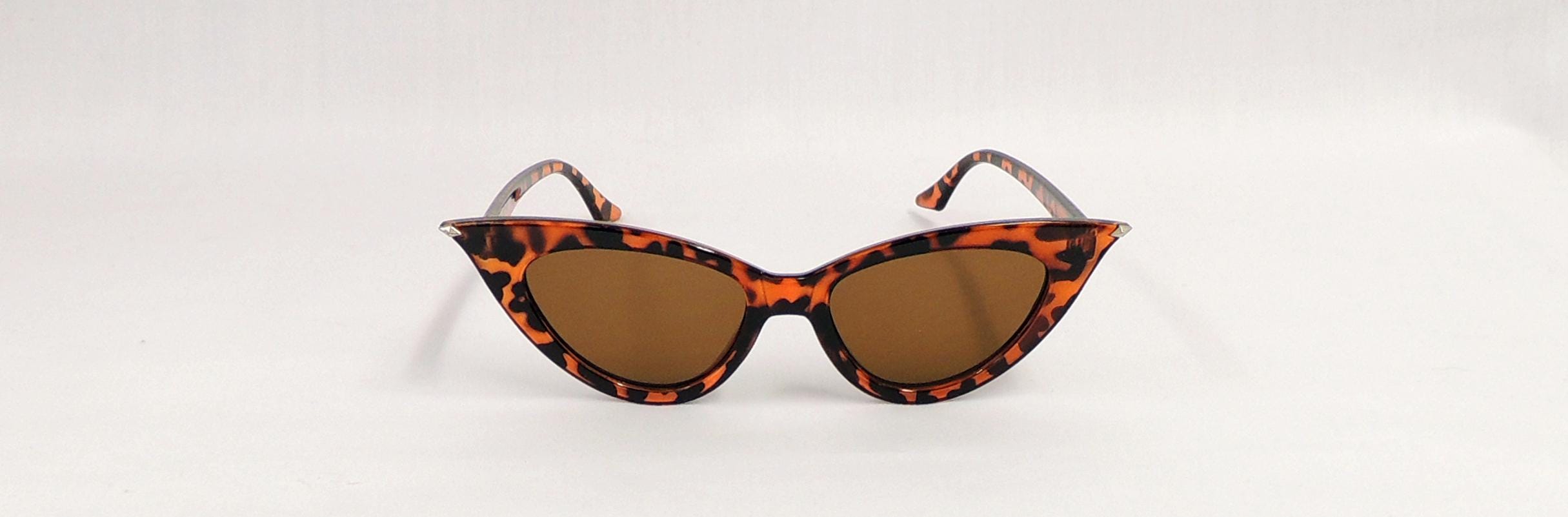 Vintage Cat Eye Leopard Sunglasses Women Leopard Sunglasses Cateye Vintage Jackie Oval Checker  main image 3