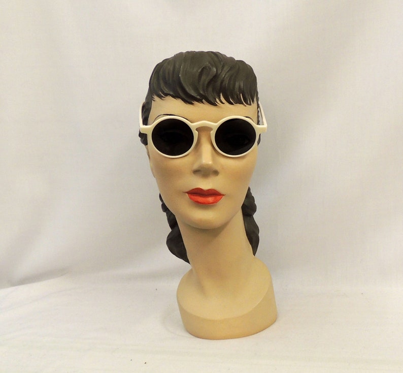 1920s Sunglasses, Glasses | 1930s Glasses, Sunglasses     Norma Beige round Sunglasses  1920s 1930s style  UV400  AT vintagedancer.com