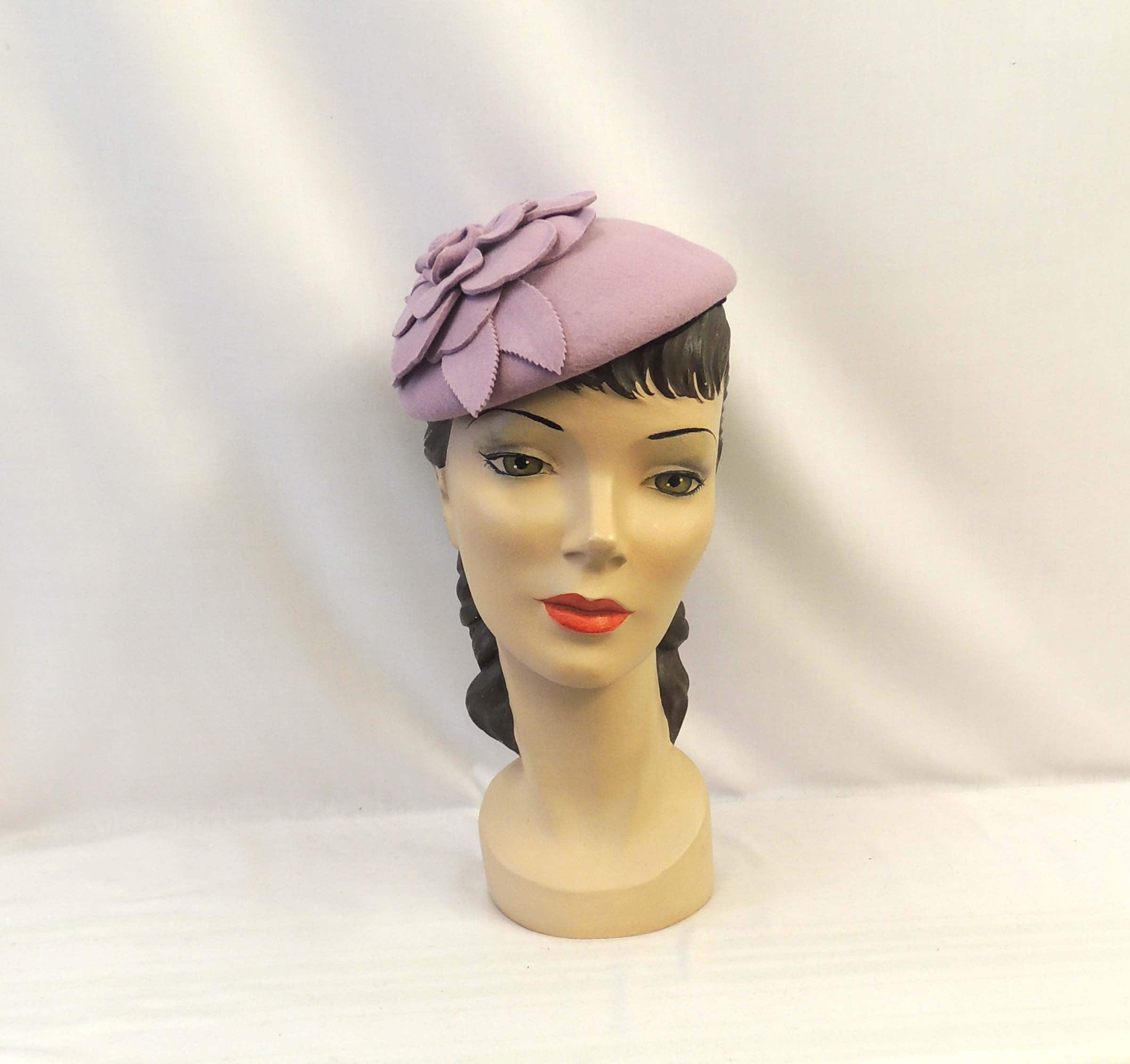Lavender Pillbox Hat - Etsy display picture 1