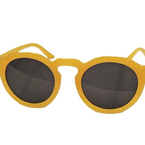 Nora Sunglasses Mustard Yellow  1930s 1940s style  UV400