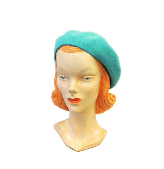Turquoise 100% Pure New Wool Timeless Classic 1930 display picture 2