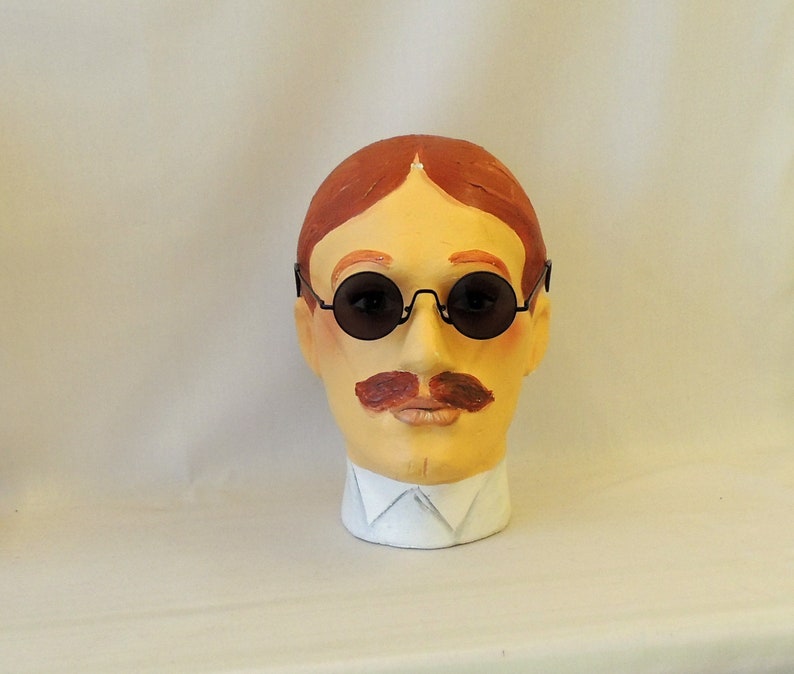 1930s Glasses and Sunglasses History     Black  Round  Sunglasses  1930s 1940s style  UV400  AT vintagedancer.com