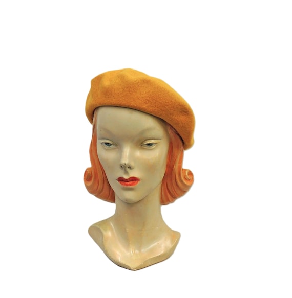 Mustard Yellow 100% Pure New Wool Timeless Classic 1930 display picture 2