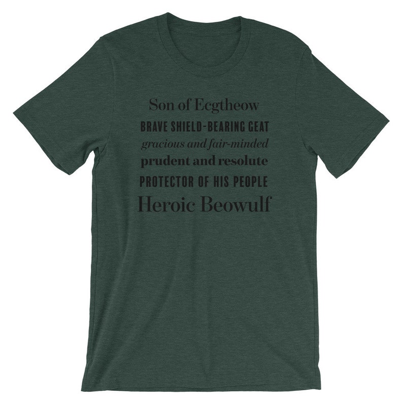 Beowulf Tshirt English Teacher Shirt Grendel Beowulf Shirt English
