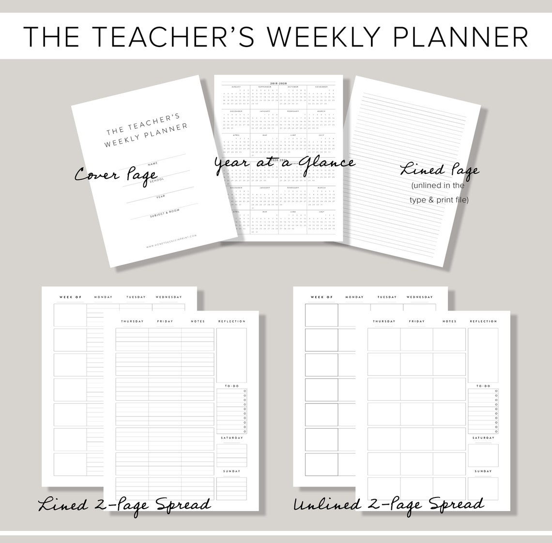Free printable teacher lesson planner healthykool