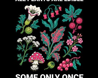 Humor negro botánico PNG, regalo divertido para jardineros y amantes de las plantas (descarga digital)