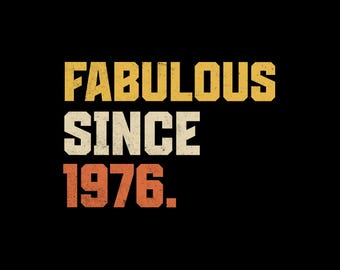 Diseño de camiseta PNG para mujer de 50 cumpleaños desde 1976 estilo retro
