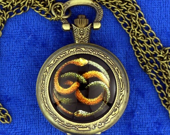 Neverending Story Watch Necklace or Keychain Very Nice Auryn's Quest Never Ending Story Movie Inspired